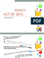 Data Privacy ACT OF 2012: Awareness