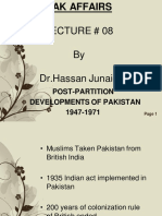 Lecture 08 On Pak Affairs by DR - Hassan