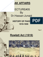Lecture 5 On Pak Affairs by DR - Hassan