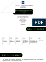 Iteration and Recursion