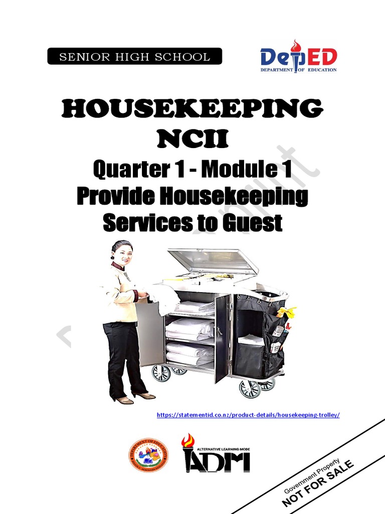 Housekeeping11 q1 Mod1 Providehsp v5 PDF | PDF | Housekeeping | Learning