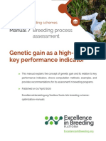 Genetic Gain As A High-Level Key Performance Indicator: Manual / Breeding Process