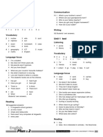 Tests A Answer Key: Diagnostic Test