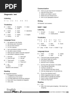 Tests B Answer Key: Diagnostic Test