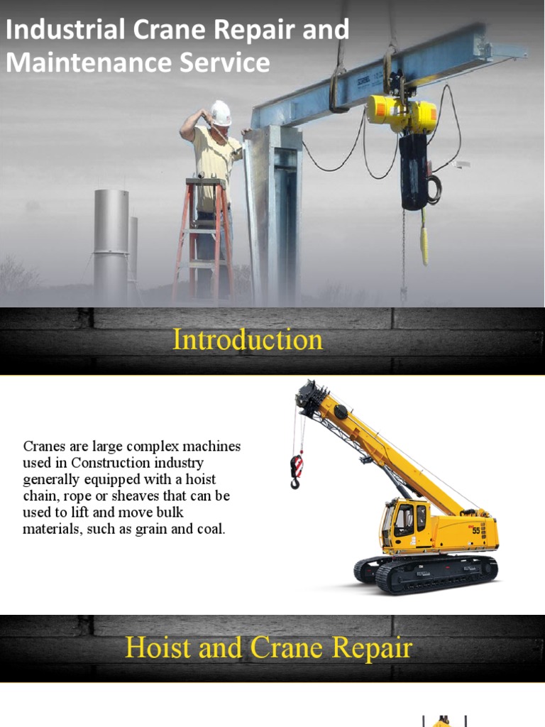 Crane Maintenance for Construction Pros | PDF | Crane (Machine) | Safety