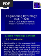 Introduction Hydrology