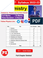 Class 12 Chemistry Syllabus 2022-23 by Physics Linx