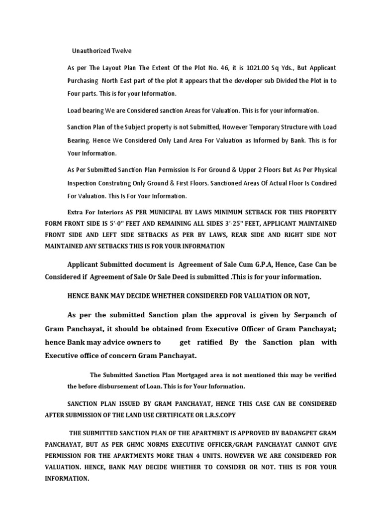 Remarks PDF Real Estate Appraisal Mortgage Loan