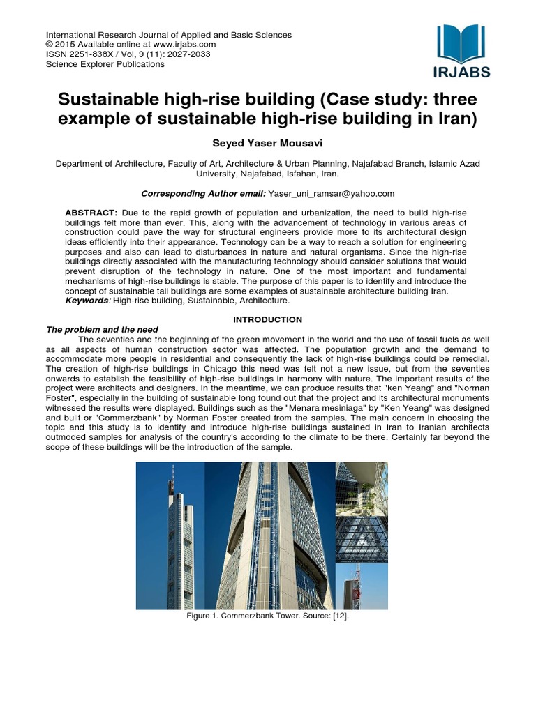 Stunning Sustainable High Rise Building Testing And Validation image