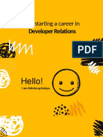 Kickstarting A Career In: Developer Relations