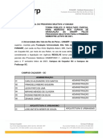 Edital 038 2021 Processo Seletivo Classificação Parcial