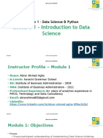 Lecture 1 - Introduction To Data Science