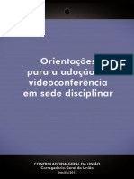 Manual de Orientações para A Adoção de Videoconferência em Sede Disciplinar