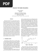 Monotonic Cubic Spline Interpolation