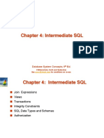 Chapter 4: Intermediate SQL: Database System Concepts, 6 Ed