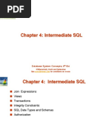 Chapter 4: Intermediate SQL: Database System Concepts, 6 Ed