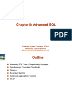 Chapter 5: Advanced SQL: Database System Concepts, 6 Ed