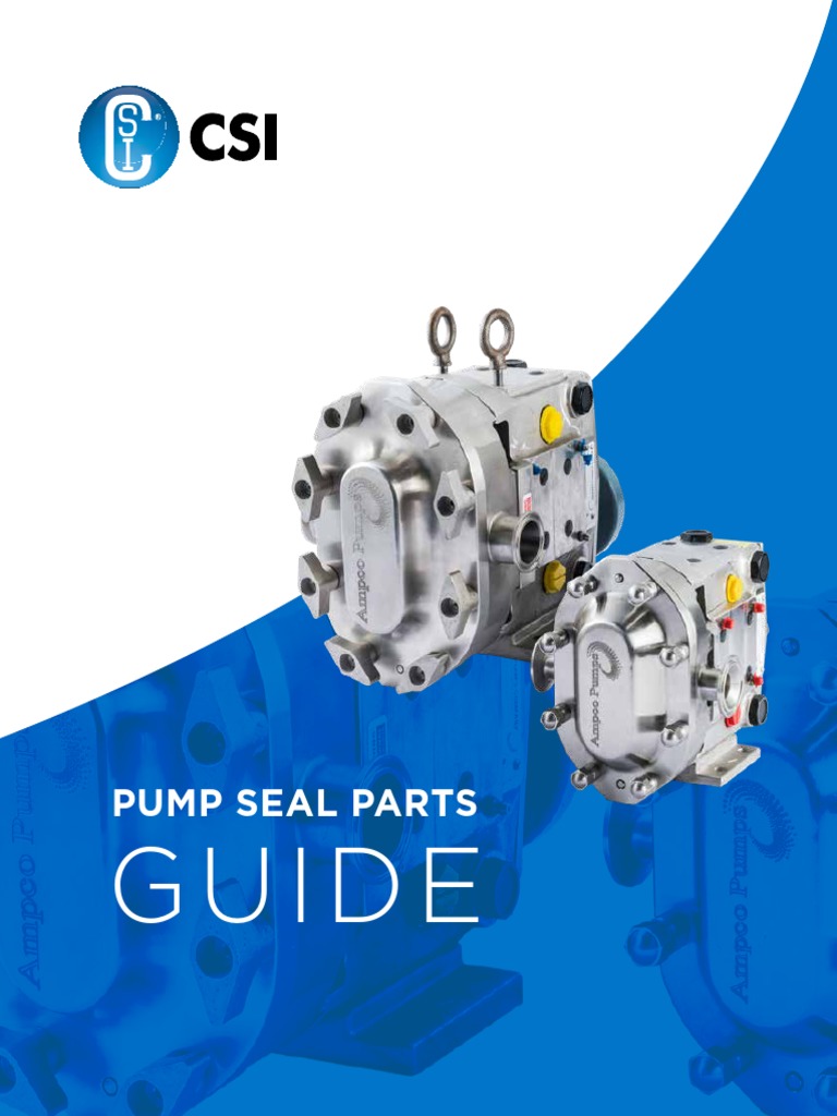 Pump Seal Parts Guide PDF Pump Silicon