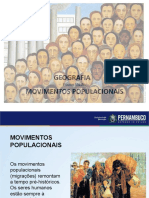 Geografia Movimentos Populacionais: Ensino Médio