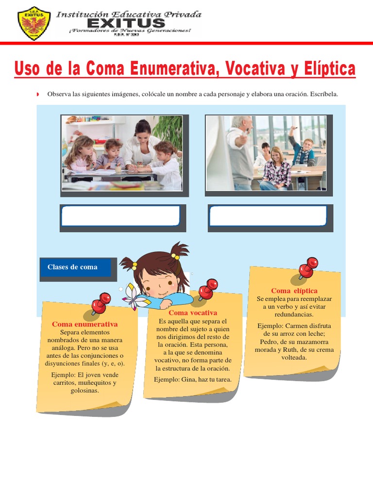 Uso de La Coma Enumerativa Vocativa y Elíptica | PDF | Mecánica del ...