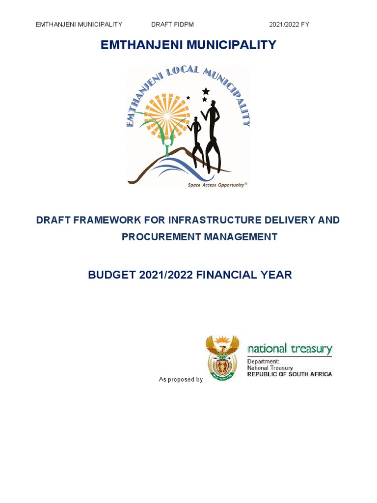 FIDPM Framework for Infrastructure Management | PDF | Procurement ...