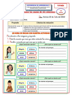 Ficha de Tutoria 22 de Julio 1ero