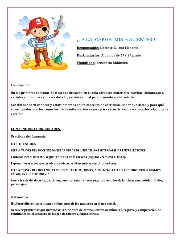 A LA CARGA MIS VALIENTES (Autoguardado) PDF Escritura Lingüística