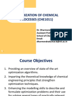 Optimization of Chemical Processes (Che1011)