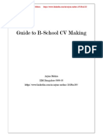 Guide To B-School CV Making