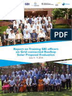 Report On Training of SBI Capacity Building