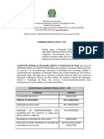 Chamada Pública IFPI oferta 119 vagas cursos técnicos