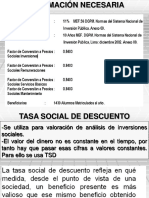 TSD y VAC para análisis de inversiones sociales