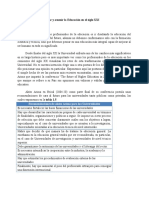 Retos Que Ha de Enfrentar y Asumir La Educación en El Siglo XXI