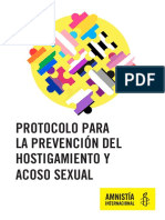 Protocolo para La Prevención Del Hostigamiento y Acoso Sexual Amnistia Internacional México