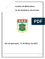 05º Simulado de Matemática ESA 2021 11 03 2021