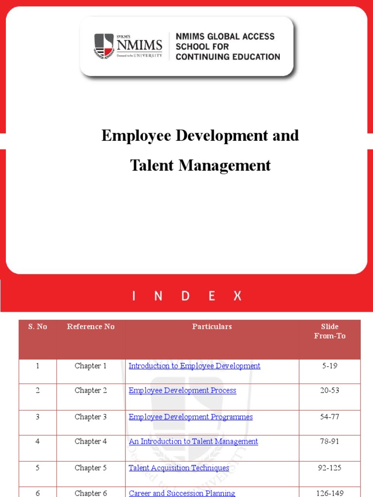 Employee Development and Talent Management | PDF | Talent Management ...