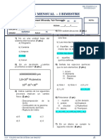 Del colegio a la universidad: examen mensual de química