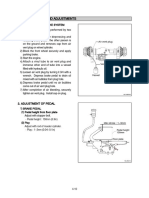 Group 3 Tests and Adjustments: 2. Adjustment of Pedal