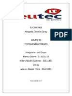 Informe Testamento Cerrado Ceutec