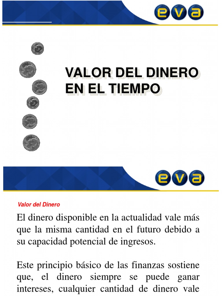 Valor del Dinero en el Tiempo y Finanzas | PDF | Interés | Tasas de interés