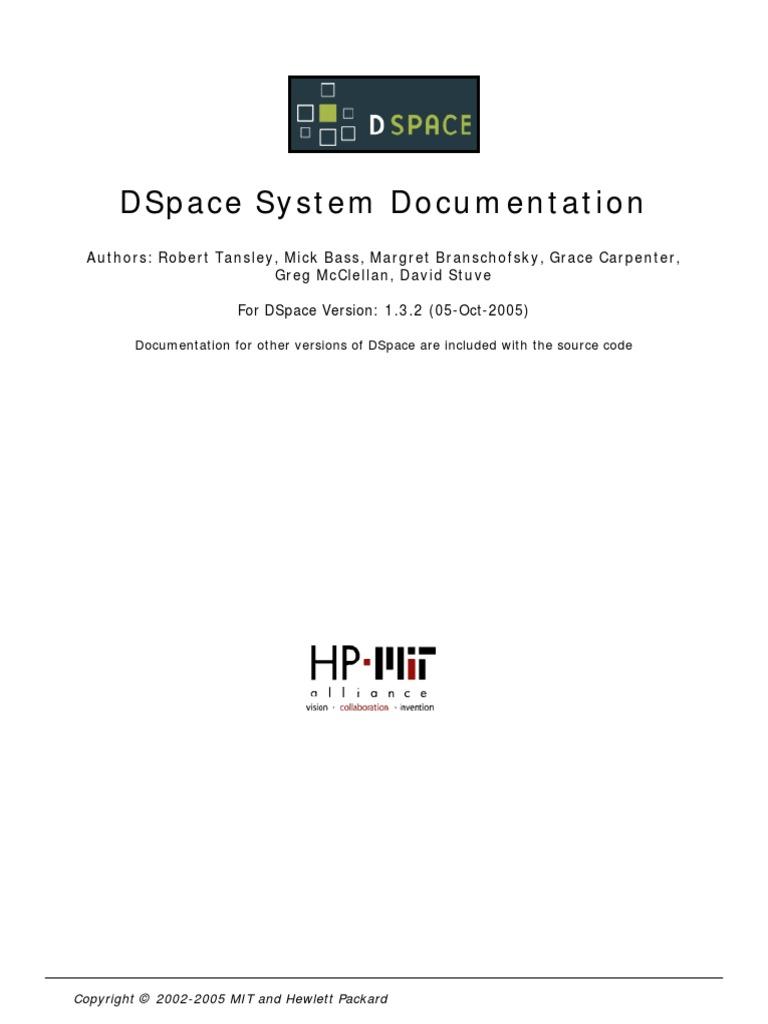 Dspace System Documentation | PDF | File Format | Metadata
