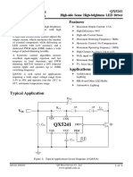 General Description Features: QX5241 High-Side Sense High-Brightness LED Driver