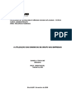 Monografia - A UTILIZAÇÃO DAS DINÂMICAS DE GRUPO NAS EMPRESAS