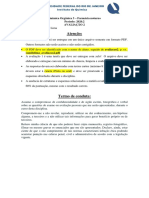 Atenção:: Química Orgânica 3 - Farmácia Noturno Período: 2020.2 Avaliação 2