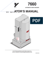 HOTSY - 7660 Automatic Parts Washer (Operators Manual)