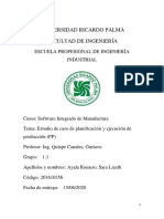 2 Informe Del Curso SIM Desarrollo Del Módulo PP de ERP SAP