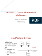 Lecture 17: Communication With I/O Devices Lecture 17: Communication With I/O Devices