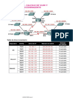 Laboratorio 1 - Calculo de VLSM y Diseño de Direccionmaiento