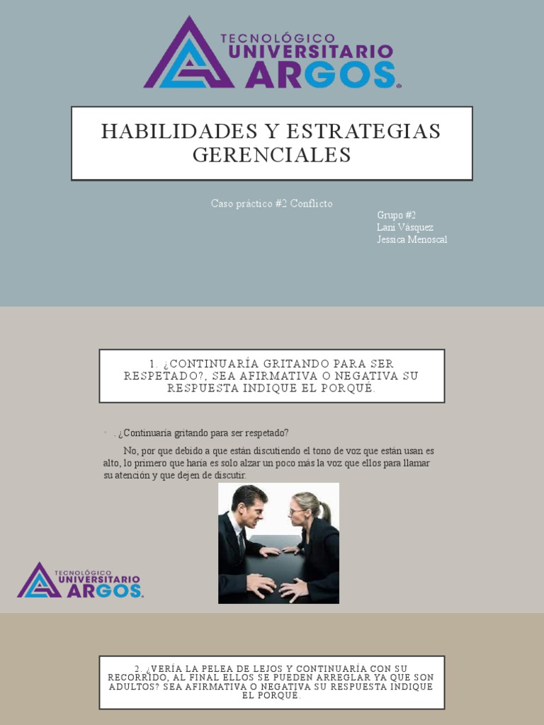 Habilidades y Estrategias Gerenciales Caso #2 | PDF
