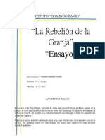 Ensayo La Rebelion de La Granja